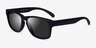 Drift Black Gray PlasticSunglass Frames from EyeBuyDirect, Angle View