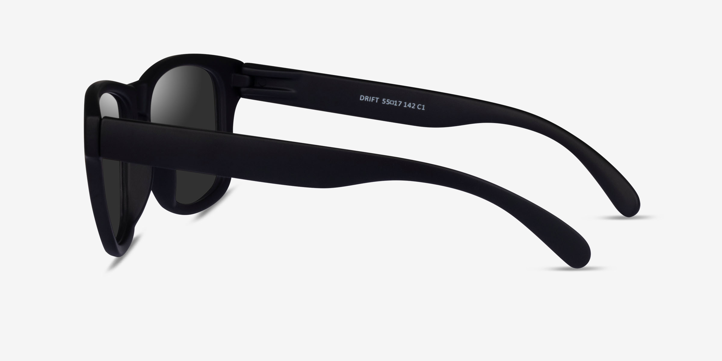 Drift - Square Black Gray Frame Prescription Sunglasses | Eyebuydirect