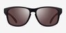 Flux Black Brown PlasticSunglass Frames from EyeBuyDirect, Front View