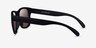 Flux Black Brown PlasticSunglass Frames from EyeBuyDirect, Side View