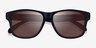 Flux Black Brown PlasticSunglass Frames from EyeBuyDirect, Closed View