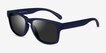 Crest Navy Gray PlasticSunglass Frames from EyeBuyDirect, Angle View