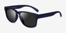 Crest Navy Gray PlasticSunglass Frames from EyeBuyDirect, Angle View
