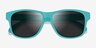 Salty Turquoise Gray PlasticSunglass Frames from EyeBuyDirect, Closed View