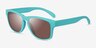 Maritime Turquoise Brown PlasticSunglass Frames from EyeBuyDirect, Angle View
