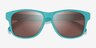 Maritime Turquoise Brown PlasticSunglass Frames from EyeBuyDirect, Closed View