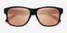 Float Black Gold PlasticSunglass Frames from EyeBuyDirect, Closed View