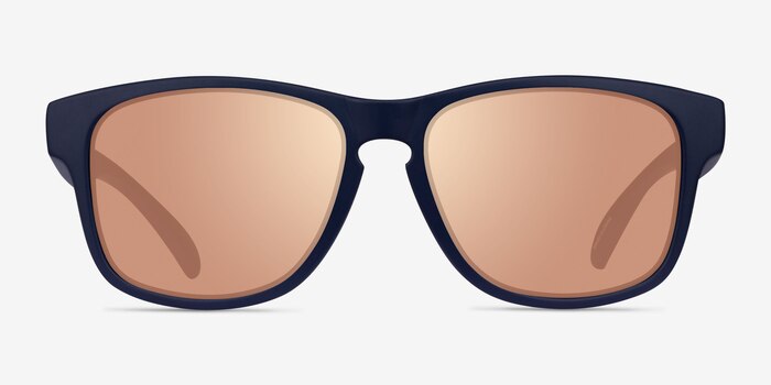 Seaside Navy Gold Plastic Sunglass Frames from EyeBuyDirect