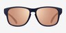 Seaside Navy Gold PlasticSunglass Frames from EyeBuyDirect, Front View