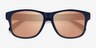 Seaside Navy Gold PlasticSunglass Frames from EyeBuyDirect, Closed View
