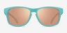 Ship Turquoise Gold PlasticSunglass Frames from EyeBuyDirect, Front View