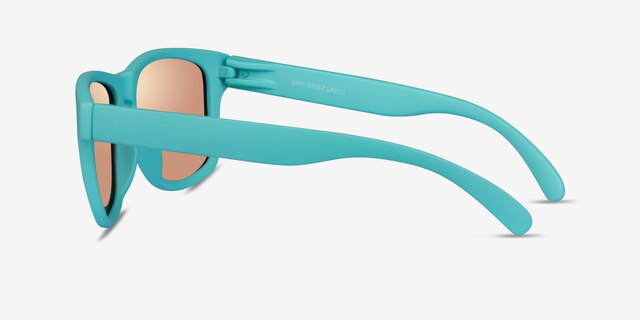 Ship Turquoise Gold PlasticSunglass Frames from EyeBuyDirect, Side View