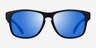 Oceanic Black Blue PlasticSunglass Frames from EyeBuyDirect, Front View