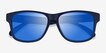 Aquatic Navy Blue PlasticSunglass Frames from EyeBuyDirect, Closed View