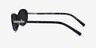 Perrin Black White AcetateSunglass Frames from EyeBuyDirect, Side View