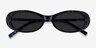 Perrin Black White AcetateSunglass Frames from EyeBuyDirect, Closed View