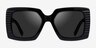 Avant Black AcetateSunglass Frames from EyeBuyDirect, Front View