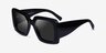Avant Black AcetateSunglass Frames from EyeBuyDirect, Angle View