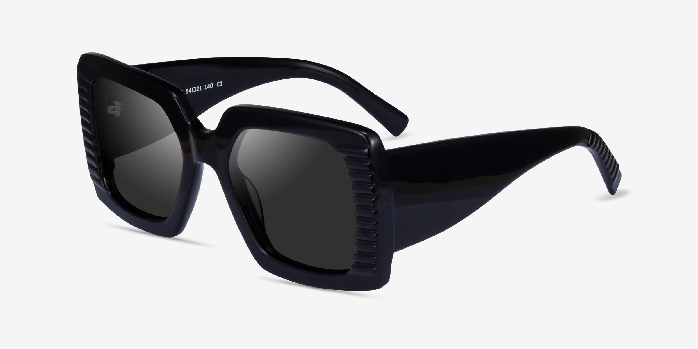 Avant Square Black Frame Sunglasses For Women Eyebuydirect Canada