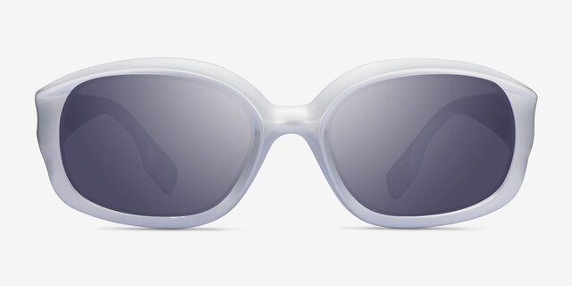 Astro Nasa Silver PlasticSunglass Frames from EyeBuyDirect, Front View