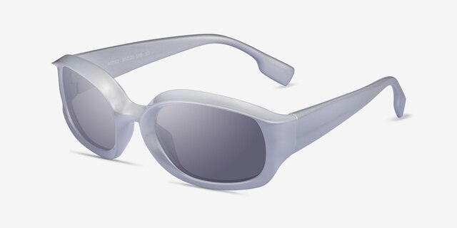 Astro Nasa Silver PlasticSunglass Frames from EyeBuyDirect, Angle View