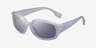 Astro Nasa Silver PlasticSunglass Frames from EyeBuyDirect, Angle View