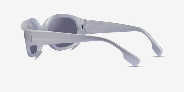 Astro Nasa Silver PlasticSunglass Frames from EyeBuyDirect, Side View