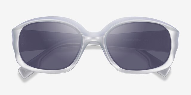 Astro Nasa Silver PlasticSunglass Frames from EyeBuyDirect, Closed View