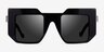 Virtua Black AcetateSunglass Frames from EyeBuyDirect, Front View