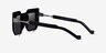 Virtua Black AcetateSunglass Frames from EyeBuyDirect, Side View