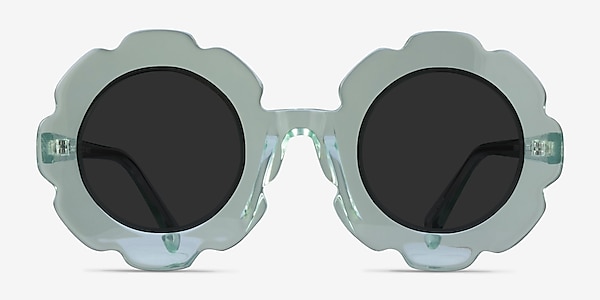 Curious Clear Green Acetate Sunglass Frames