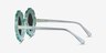 Curious Clear Green AcetateSunglass Frames from EyeBuyDirect, Side View