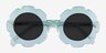 Curious Clear Green AcetateSunglass Frames from EyeBuyDirect, Closed View