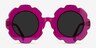 Curious Clear Purple AcetateSunglass Frames from EyeBuyDirect, Front View