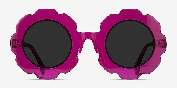 Curious Clear Purple Acetate Sunglass Frames