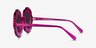 Curious Clear Purple AcetateSunglass Frames from EyeBuyDirect, Side View