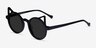 Chartreux Black AcetateSunglass Frames from EyeBuyDirect, Angle View