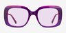 Cilla Crystal Purple AcetateSunglass Frames from EyeBuyDirect, Front View