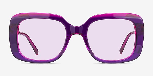 Cilla Crystal Purple Acetate Sunglass Frames
