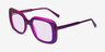 Cilla Crystal Purple AcetateSunglass Frames from EyeBuyDirect, Angle View