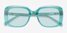Cilla Crystal Green AcetateSunglass Frames from EyeBuyDirect, Closed View