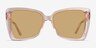 Tippi Crystal Peach AcetateSunglass Frames from EyeBuyDirect, Front View
