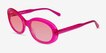 Dolly Crystal Fuchsia Pink AcetateSunglass Frames from EyeBuyDirect, Angle View