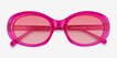 Dolly Crystal Fuchsia Pink AcetateSunglass Frames from EyeBuyDirect, Closed View