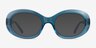Dolly Crystal Blue AcetateSunglass Frames from EyeBuyDirect, Front View