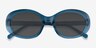 Dolly Crystal Blue AcetateSunglass Frames from EyeBuyDirect, Closed View