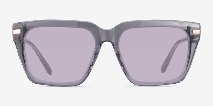 Peggy Crystal Gray Acetate Sunglass Frames from EyeBuyDirect