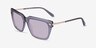 Peggy Crystal Gray AcetateSunglass Frames from EyeBuyDirect, Angle View