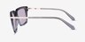 Peggy Crystal Gray AcetateSunglass Frames from EyeBuyDirect, Side View