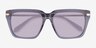 Peggy Crystal Gray AcetateSunglass Frames from EyeBuyDirect, Closed View